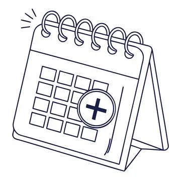 Appointment Booking Calendar Management Vector Stock Illustration