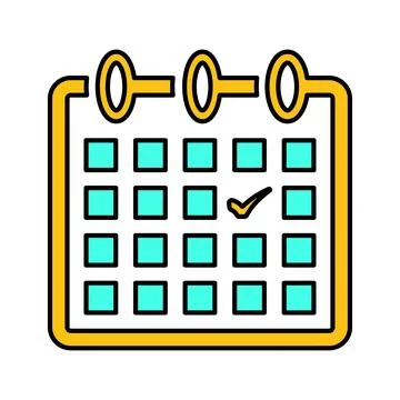 Appointment, calendar, date icon. Stock Illustration