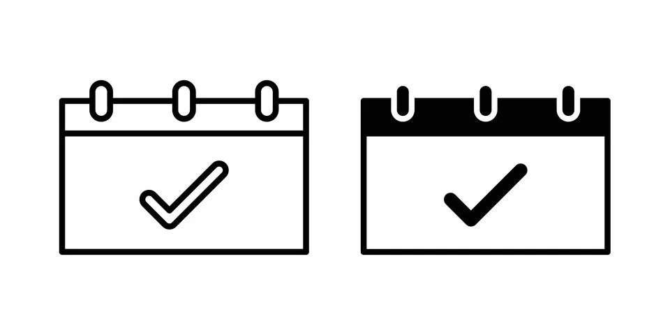 Appointment icon vector symbol graphics Stock Illustration