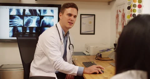 Appointment, interview and help with healthcare worker listening to patient Stock Footage 250889149