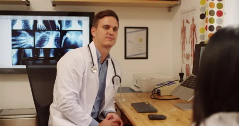 Appointment, interview and help with healthcare worker listening to patient Stock Footage 250890118