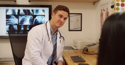 Appointment, interview and help with healthcare worker listening to patient Stock Footage 250890994