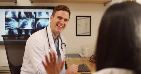 Appointment, interview and help with healthcare worker listening to patient Stock Footage 250891560