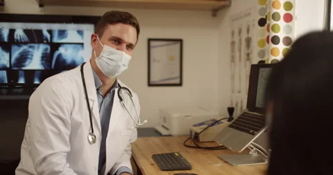 Appointment, interview and help with healthcare worker listening to patient Stock Footage 250892628