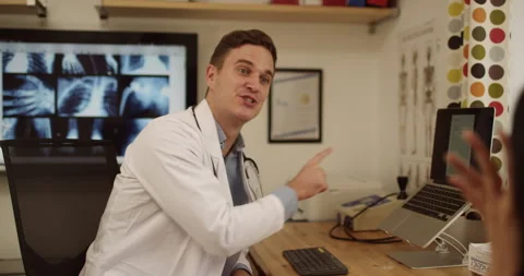 Appointment, interview and help with healthcare worker listening to patient Stock Footage 250895110