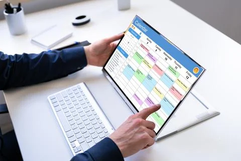 Appointment Schedule Planner And Date Calendar 스톡 사진