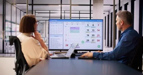 Appointment Schedule Planner And Date Calendar Stock Photos
