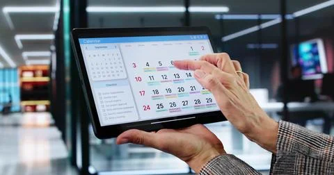 Appointment Schedule Planner And Date Calendar 스톡 사진