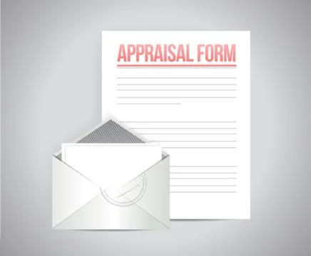 Appraisal form document illustration design Ilustração Stock