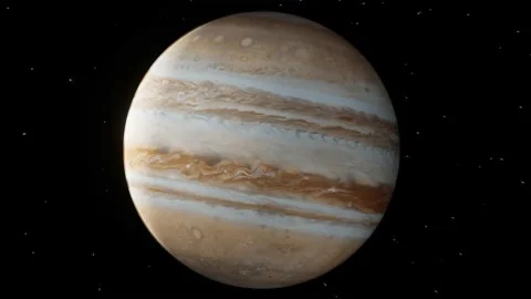 Appraoching Jupiter Stock Footage 156279073
