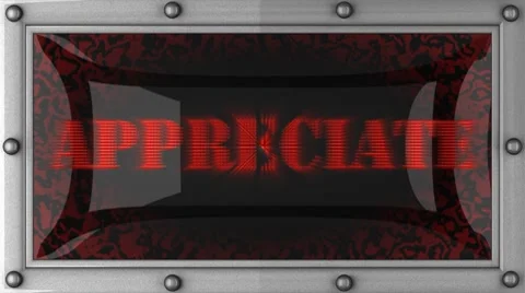 Appreciate on led Vídeos de archivo 8665222