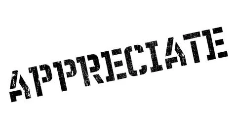 Appreciate rubber stamp Stock Illustration