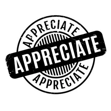 Appreciate rubber stamp Stock Illustration