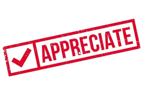 Appreciate rubber stamp Stock Illustration