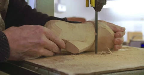 Apprentice In Bespoke Shoemakers Drawing Template For Last Stock Footage 53516487