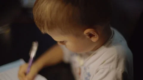 Apprentice doing homework Stock Footage 30440872