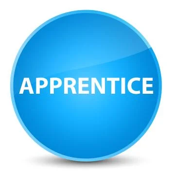 Apprentice elegant cyan blue round button イラスト素材