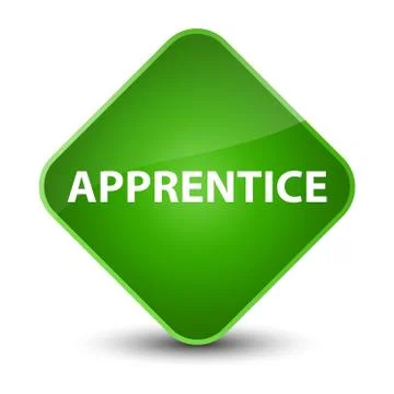 Apprentice elegant green diamond button イラスト素材