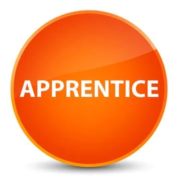 Apprentice elegant orange round button イラスト素材