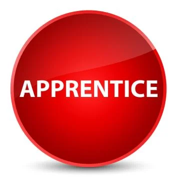 Apprentice elegant red round button 스톡 일러스트