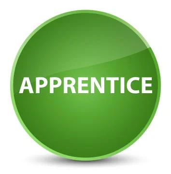 Apprentice elegant soft green round button イラスト素材