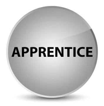 Apprentice elegant white round button イラスト素材