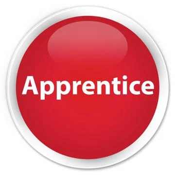 Apprentice premium red round button イラスト素材