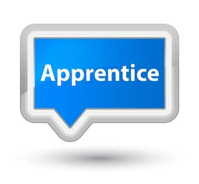Apprentice prime cyan blue banner button Illustrazione stock