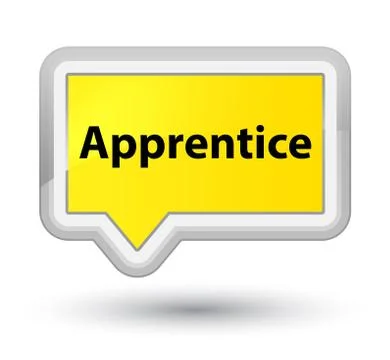 Apprentice prime yellow banner button イラスト素材