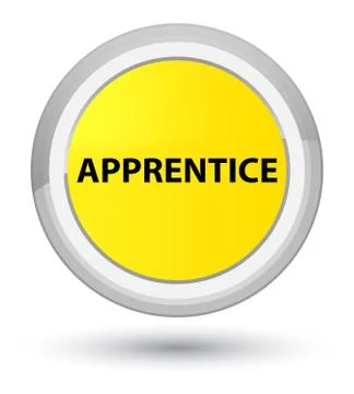 Apprentice prime yellow round button イラスト素材