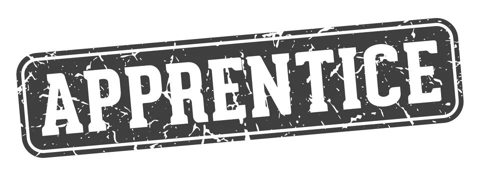 Apprentice rectangular sign. apprentice stamp イラスト素材