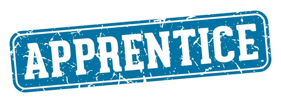 Apprentice rectangular sign. apprentice stamp イラスト素材