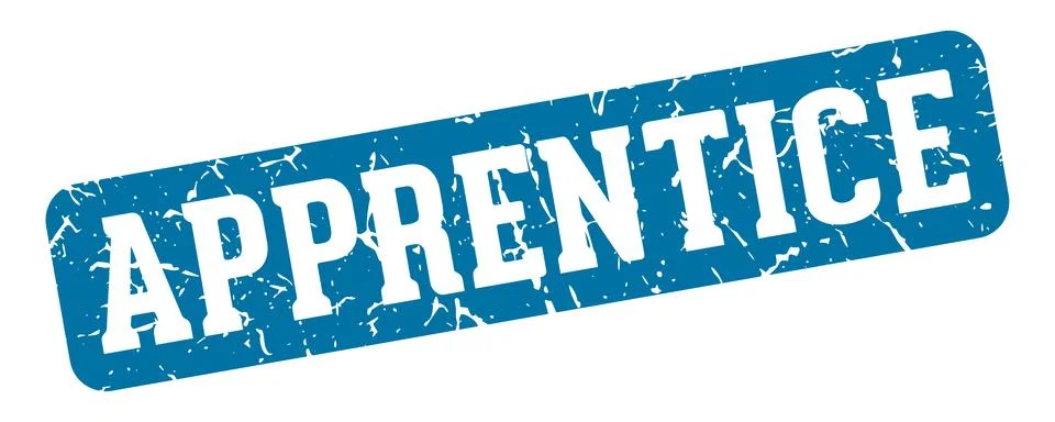 Apprentice rectangular sign. apprentice stamp Illustrazione stock