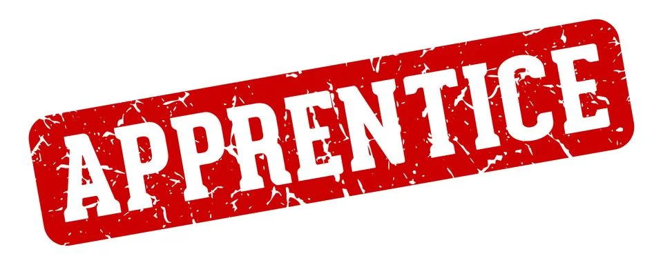 Apprentice rectangular sign. apprentice stamp イラスト素材