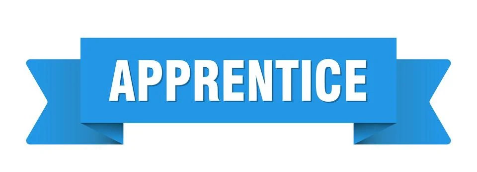 Apprentice ribbon isolated on transparent background. apprentice ribbon 스톡 일러스트