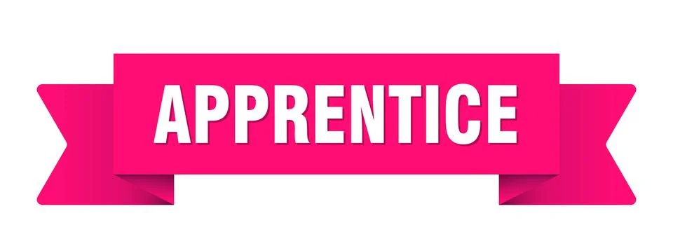 Apprentice ribbon isolated on transparent background. apprentice ribbon イラスト素材