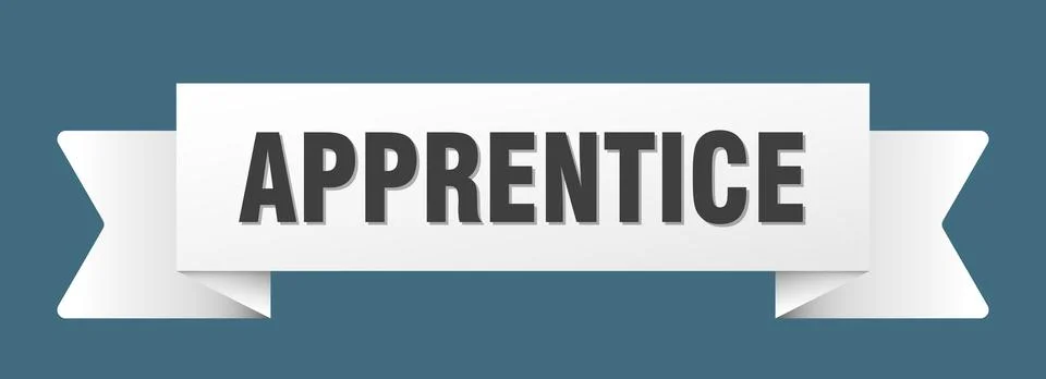 Apprentice ribbon isolated on transparent background. apprentice ribbon 库存插图