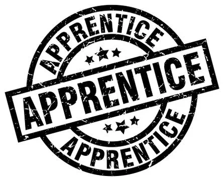 Apprentice round grunge black stamp Illustrazione stock