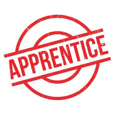 Apprentice rubber stamp Illustrazione stock