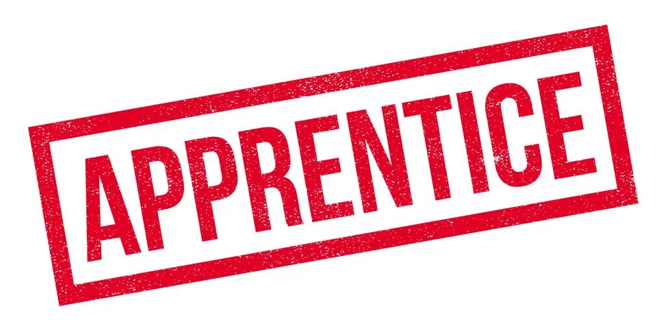 Apprentice rubber stamp Illustrazione stock