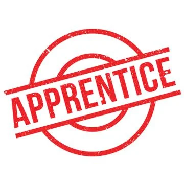 Apprentice rubber stamp 库存插图