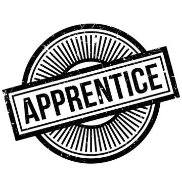 Apprentice rubber stamp Illustrazione stock