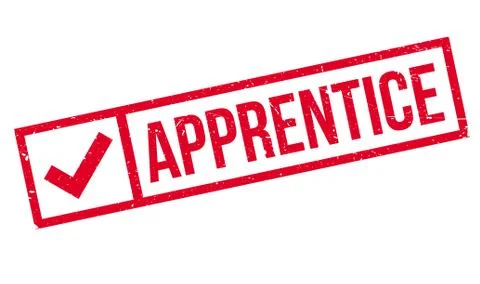 Apprentice rubber stamp イラスト素材