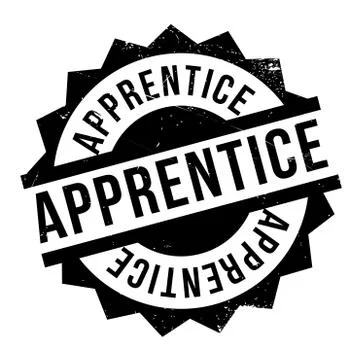 Apprentice rubber stamp Illustrazione stock