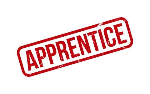 Apprentice Rubber Stamp Seal Vector 스톡 일러스트