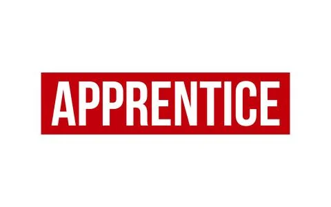 Apprentice Rubber Stamp Seal Vector 스톡 일러스트
