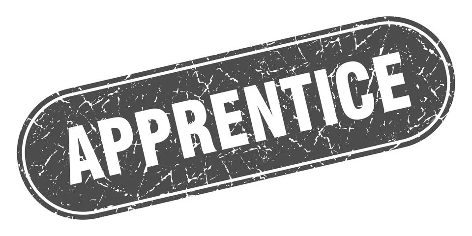 Apprentice sign. apprentice grunge black stamp. Label Illustrazione stock