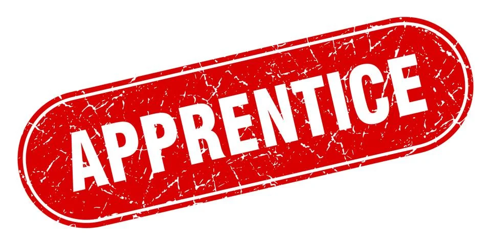 Apprentice sign. apprentice grunge red stamp. Label Illustrazione stock