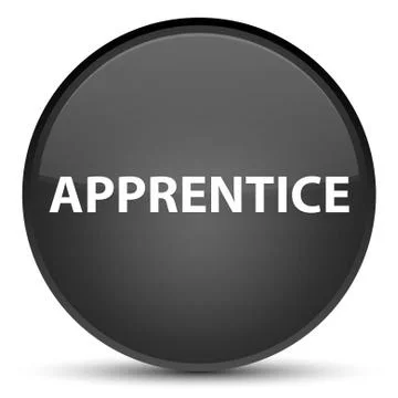 Apprentice special black round button イラスト素材