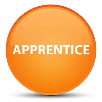 Apprentice special orange round button イラスト素材